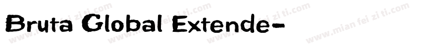 Bruta Global Extende字体转换